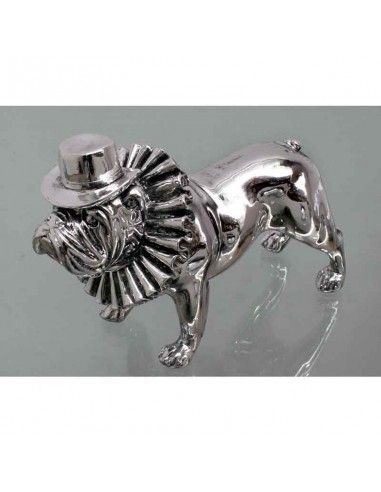 FIGURA PERRO BULLDOG CON SOMBRERO 19x30