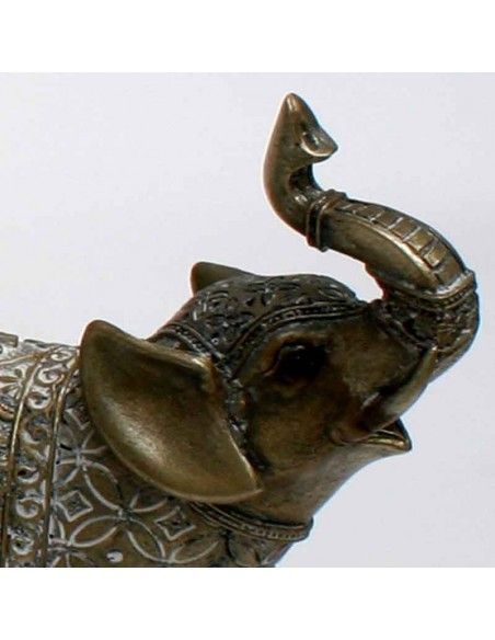 FIGURA DE ELEFANTE DORADO ENVEJ