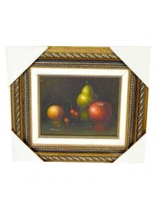 PAREJA DE CUADROS BODEGON DE FRUTA 38x43 2