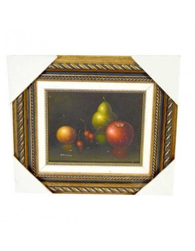 PAREJA DE CUADROS BODEGON DE FRUTA 38x43
