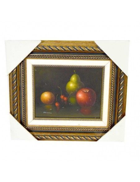 PAREJA DE CUADROS BODEGON DE FRUTA 38x43