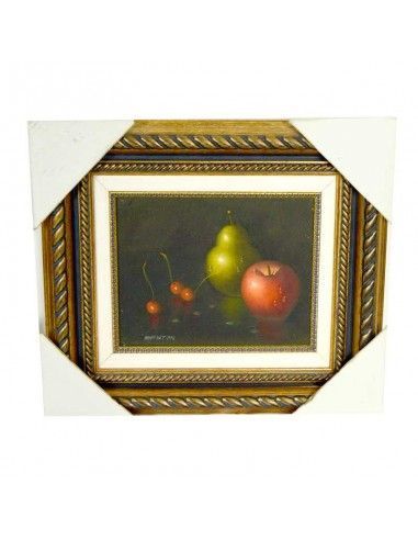 PAREJA DE CUADROS BODEGON DE FRUTA 38x43