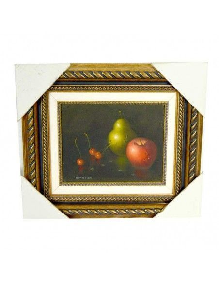 PAREJA DE CUADROS BODEGON DE FRUTA 38x43