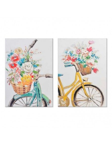 CUADRO EN LIENZO BICICLETA SET DE DOS 90x60