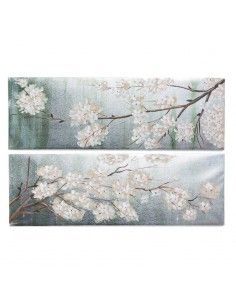 CUADRO APAISADO FLOR ALMENDRO 40x120