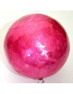 BOLA DE NACAR ROSA O ROJO 13 cm 2