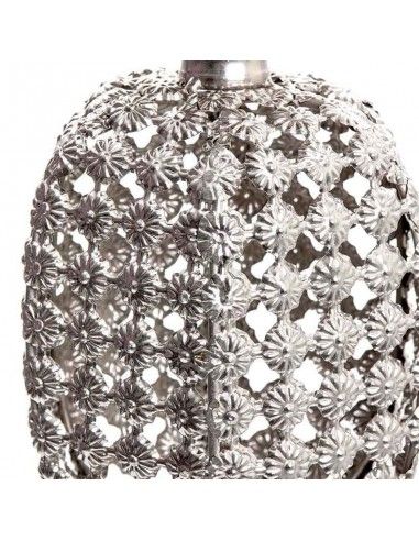 CANDELABRO METAL PLATA 64x16