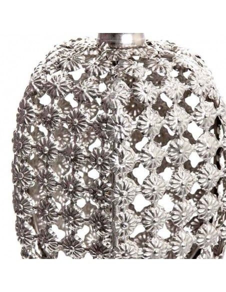 CANDELABRO METAL PLATA 64x16