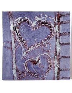 CUADRO CORAZON SET DE DOS 60x60 2