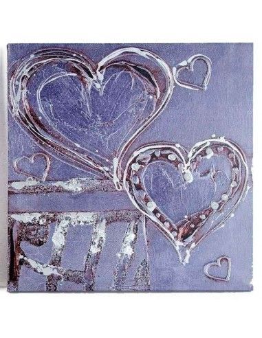 CUADRO CORAZON SET DE DOS 60x60