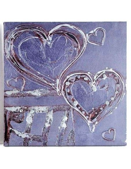 CUADRO CORAZON SET DE DOS 60x60