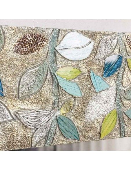 ESPEJO MDF HOJAS VINTAGE 122x81