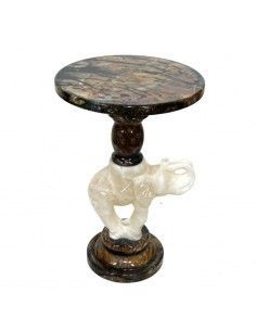 COLUMNA - MESA DE ALABASTRO ELEFANTE 59x39 2