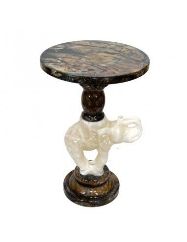 COLUMNA - MESA DE ALABASTRO ELEFANTE 59x39