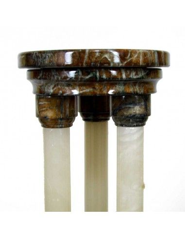 COLUMNA ROMANA DE ALABASTRO VERDE - BLANCO 82x28