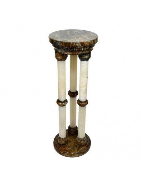 COLUMNA ROMANA DE ALABASTRO VERDE - BLANCO 82x28