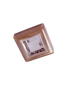 PLAFON CUADRADO CUERO 25x25cm