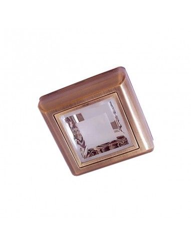 PLAFON CUADRADO CUERO 25x25cm