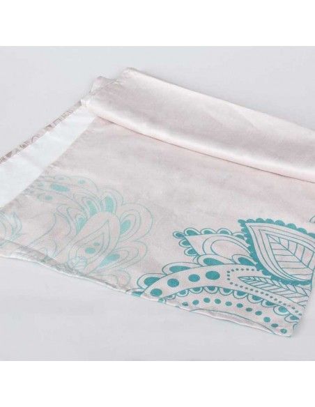 CAMINO DE MESA BEIGE-VERDE 50x150