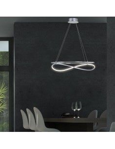 COLGANTE ABBA CROMO LED 2