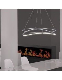 COLGANTE ABBA CROMO LED 2