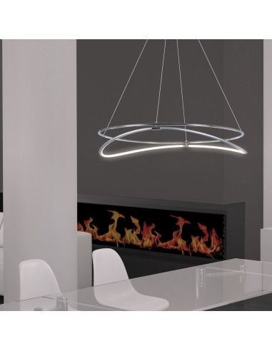 COLGANTE ABBA CROMO LED