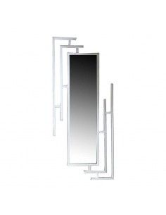 ESPEJO DE METAL GRIS 137x59
