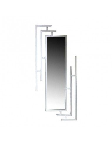 ESPEJO DE METAL GRIS 137x59
