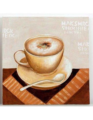 CUADRO CON TAZA DE CAFE SET DE DOS 60x60