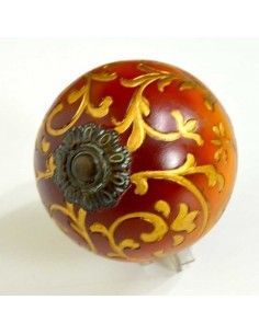 BOLA DE RESINA AMBAR VINTAGE 10 cm