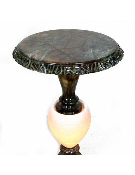 COLUMNA - MESA DE ALABASTRO CON LUZ 61x37