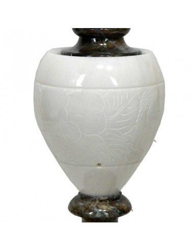 COLUMNA - MESA DE ALABASTRO CON LUZ 61x37