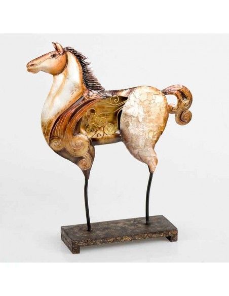 FIGURA DE CABALLO DE NACAR 39x33