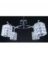 LAMPARA DE TECHO CROMO-VIDRIO 4 LUCES 24x47