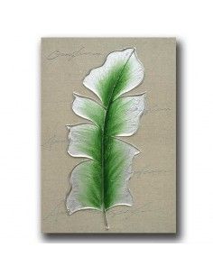 CUADRO HOJA MODERNO SET DE DOS 60x40 2
