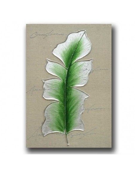 CUADRO HOJA MODERNO SET DE DOS 60x40