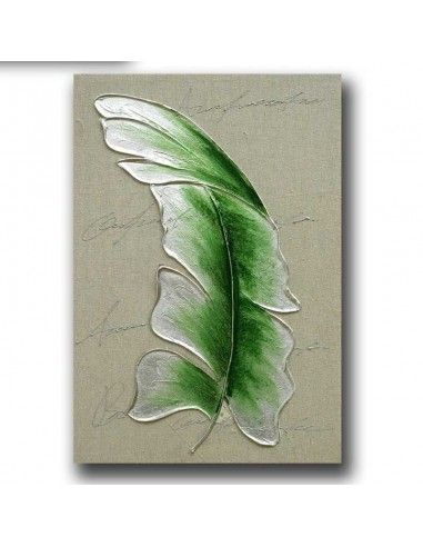 CUADRO HOJA MODERNO SET DE DOS 60x40