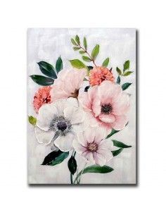 CUADRO FLOR GRANDE ROSA- BLANCO-ROJO 100x69 2