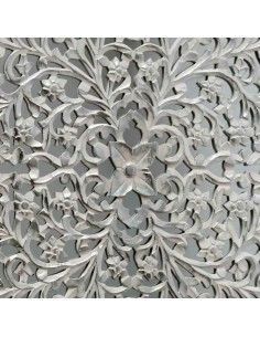 PLACA - PANEL MADERA PLATA CON ESPEJO 60x60 2