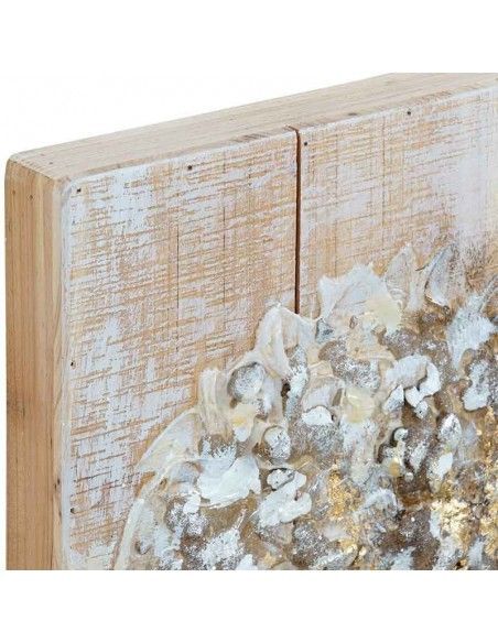 CUADRO JARRON SOBRE MADERA 80x80