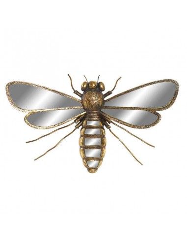 ESPEJO LIBELULA DORADO 20x33