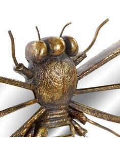 ESPEJO LIBELULA DORADO 20x33 2