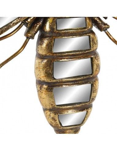 ESPEJO LIBELULA DORADO 20x33