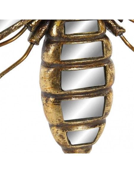 ESPEJO LIBELULA DORADO 20x33