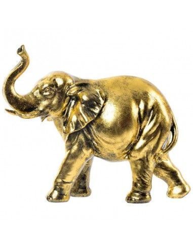 FIGURA ELEFANTE DORADO 26x31.5
