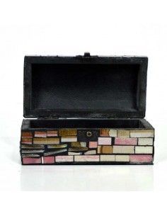 CAJA RECTANGULAR DE MOSAICO 7x13