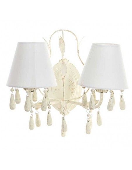 APLIQUE DE PARED BLANCO VINTAGE 28x36