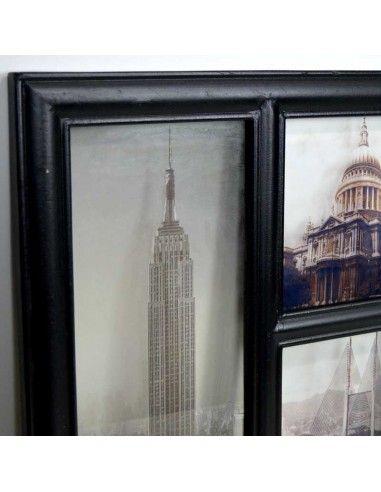 CUADRO DE CIUDADES ENVEJECIDAS EN CRISTAL 51X92