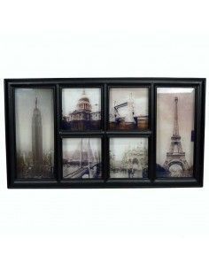 CUADRO DE CIUDADES ENVEJECIDAS EN CRISTAL 51X92