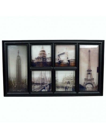 CUADRO DE CIUDADES ENVEJECIDAS EN CRISTAL 51X92